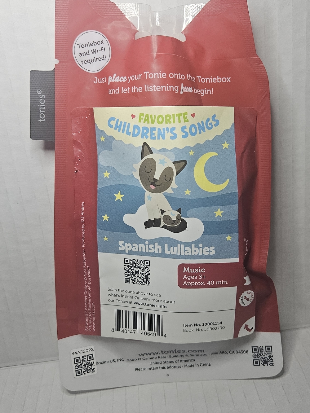 Tonies Favorite Children's Songs - Spanish Lullabies Cat